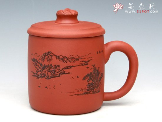 紫砂壶图片：龙头杯（清水泥） - 宜兴紫砂壶网