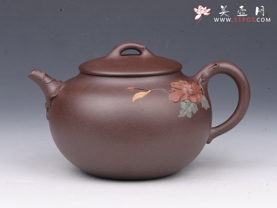 紫砂壶图片：花开富贵 - 宜兴紫砂壶网