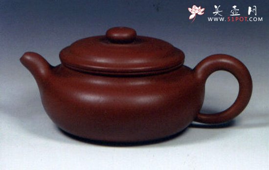 紫砂壶图片：扁灯 - 宜兴紫砂壶网