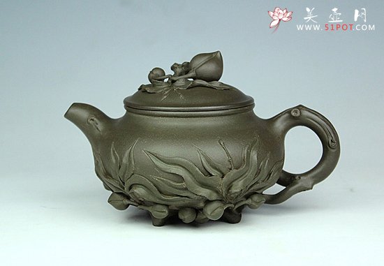 紫砂壶图片：千年圣桃 - 宜兴紫砂壶网