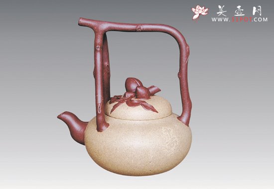 紫砂壶图片：东坡提梁 - 宜兴紫砂壶网