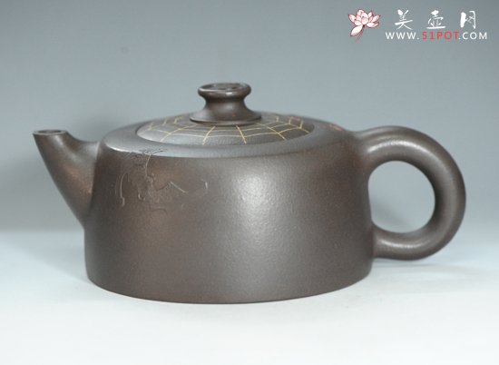 紫砂壶图片：蜘蛛壶 - 宜兴紫砂壶网