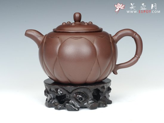 紫砂壶图片：荷花莲子 - 宜兴紫砂壶网