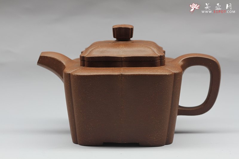 紫砂壶图片：四方菱花 - 宜兴紫砂壶网