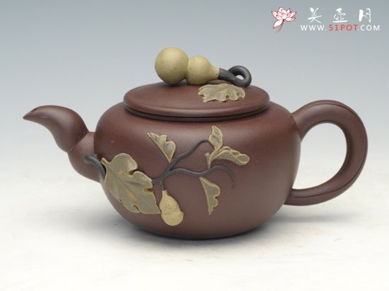 紫砂壶图片：吉祥如意 - 宜兴紫砂壶网