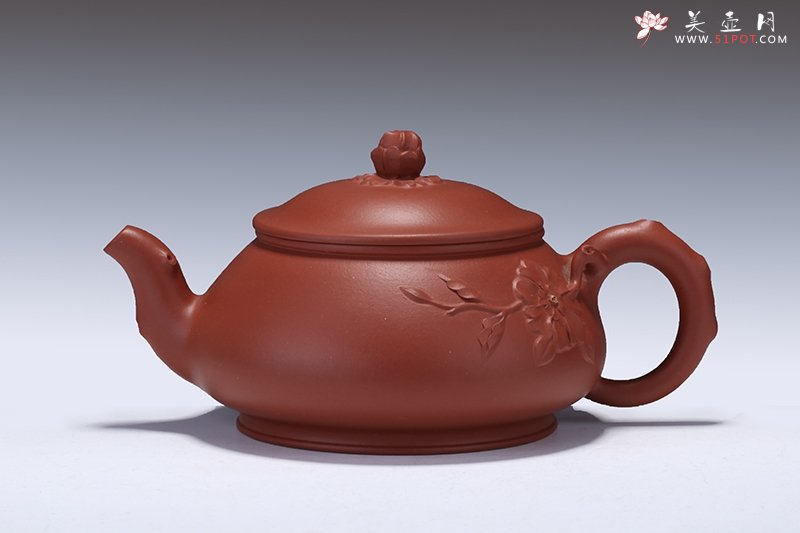 紫砂壶图片：春雨樱姿 - 宜兴紫砂壶网