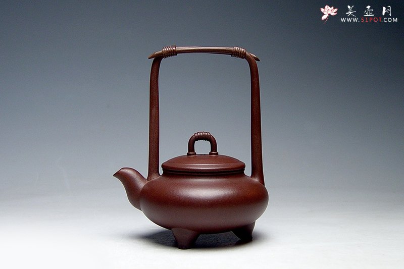 紫砂壶图片：玲珑提梁 - 宜兴紫砂壶网