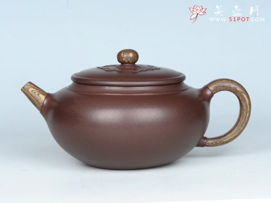 紫砂壶图片：绞泥如意 - 宜兴紫砂壶网