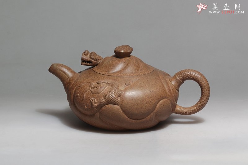 紫砂壶图片：鱼化龙 - 宜兴紫砂壶网