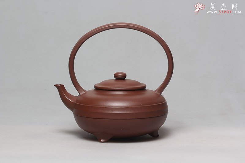 紫砂壶图片：线韵提梁 - 宜兴紫砂壶网