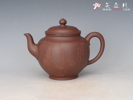 紫砂壶图片：高笑樱壶 - 宜兴紫砂壶网