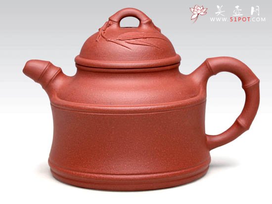 紫砂壶图片：小竹鼎  泥料：原矿清水泥  容量：180CC - 宜兴紫砂壶网