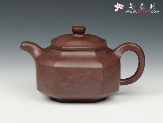 紫砂壶图片：八方壶 - 宜兴紫砂壶网