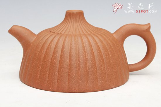 紫砂壶图片：半菊壶 - 宜兴紫砂壶网