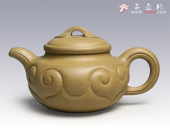 紫砂壶图片：仿古如意 - 宜兴紫砂壶网