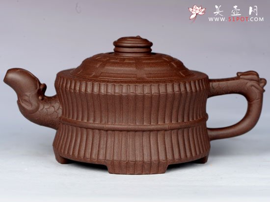 紫砂壶图片：龙头一捆竹 - 宜兴紫砂壶网