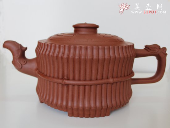 紫砂壶图片：大龙头一捆竹  3200cc - 宜兴紫砂壶网