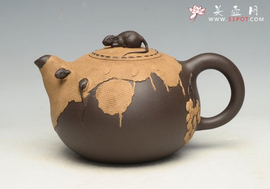 紫砂壶图片：五子登科 - 宜兴紫砂壶网