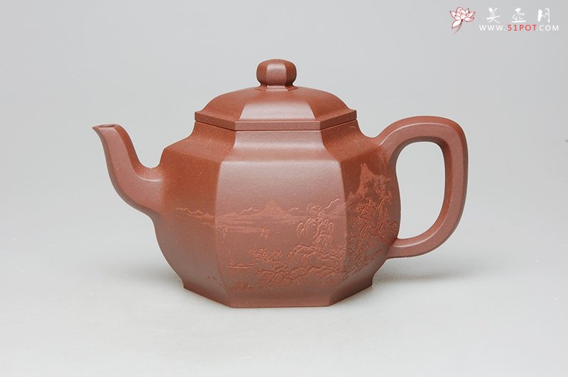 紫砂壶图片：华玉方壶 - 宜兴紫砂壶网