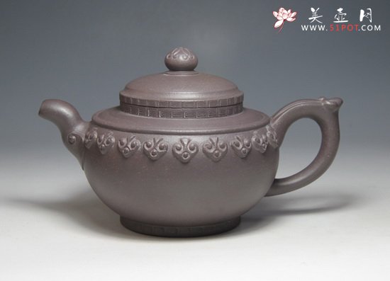 紫砂壶图片：云肩如意 - 宜兴紫砂壶网