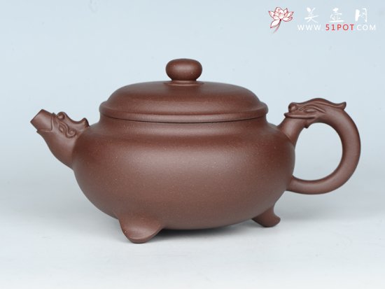 紫砂壶图片：如意龙壶 - 宜兴紫砂壶网