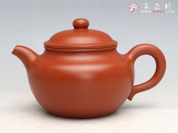 紫砂壶图片：莲 子(红泥) - 宜兴紫砂壶网