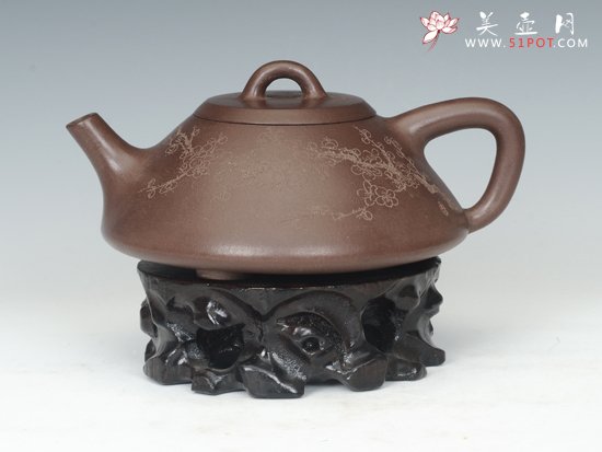紫砂壶图片：子冶石瓢 - 宜兴紫砂壶网