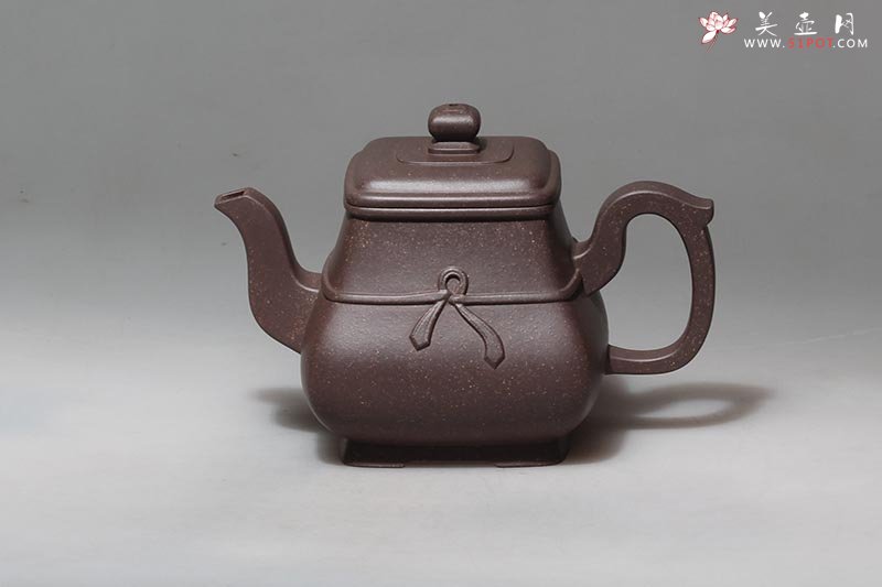 紫砂壶图片：四方束腰 - 宜兴紫砂壶网