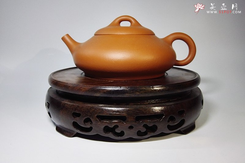 紫砂壶图片：平底石瓢 - 宜兴紫砂壶网