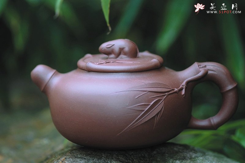 紫砂壶图片：竹趣 - 宜兴紫砂壶网