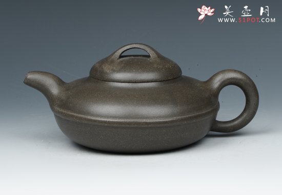 紫砂壶图片：扁灯 - 宜兴紫砂壶网