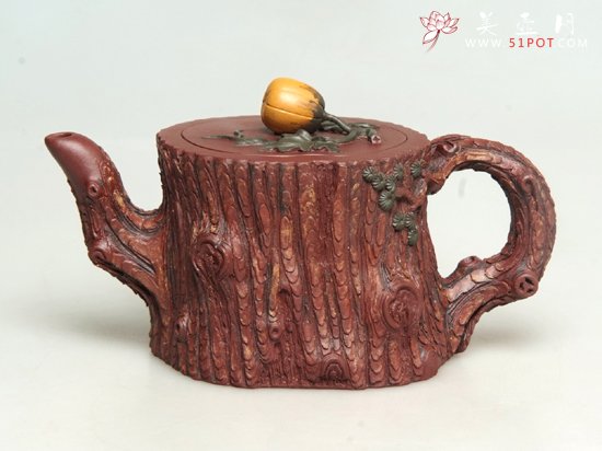 紫砂壶图片：翠松流香 - 宜兴紫砂壶网