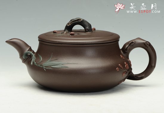 紫砂壶图片：岁寒三友 - 宜兴紫砂壶网