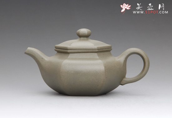 紫砂壶图片：仿古六方 - 宜兴紫砂壶网