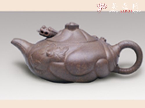 紫砂壶图片：鱼化龙 - 宜兴紫砂壶网