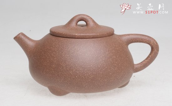 紫砂壶图片：三足石瓢 - 宜兴紫砂壶网