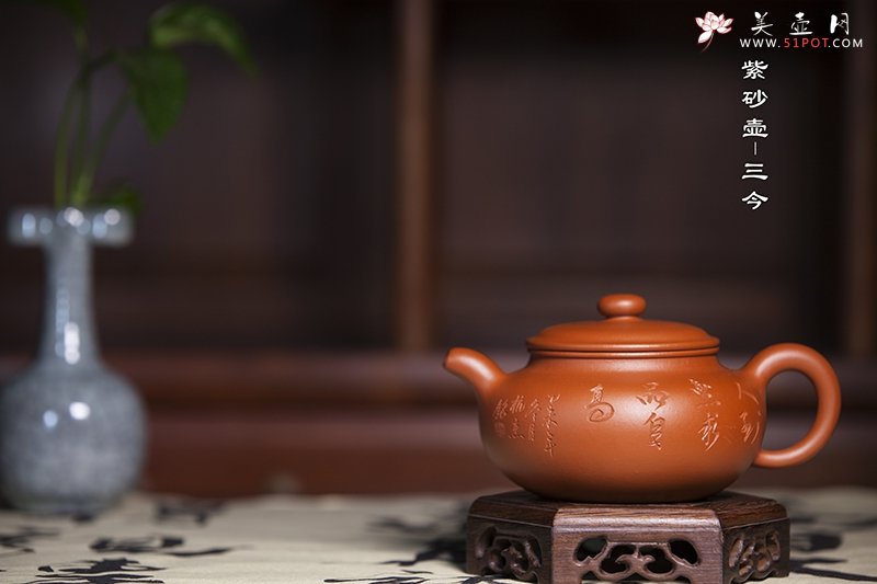 紫砂壶图片：朱泥仿鼓 - 宜兴紫砂壶网