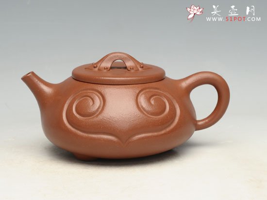 紫砂壶图片：如意石瓢  容量：200cc - 宜兴紫砂壶网