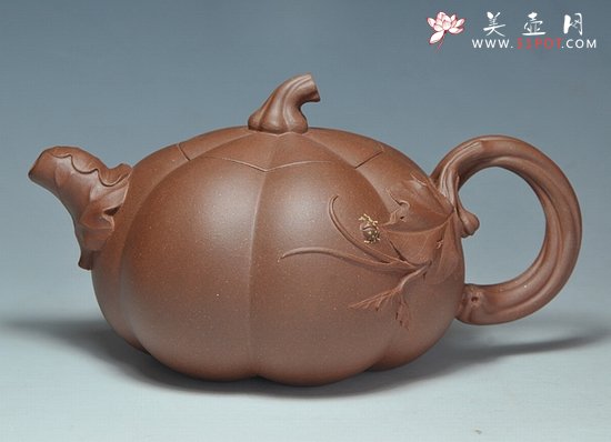 紫砂壶图片：秋瓜壶 - 宜兴紫砂壶网