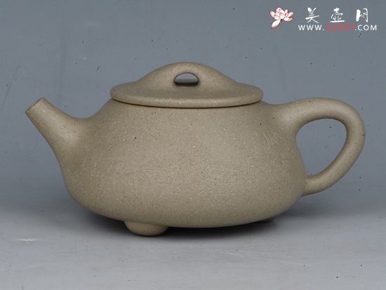 紫砂壶图片：石瓢 容量：250cc  泥料：本山绿泥 - 宜兴紫砂壶网