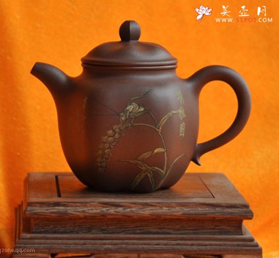 紫砂壶图片：六角莲子 - 宜兴紫砂壶网