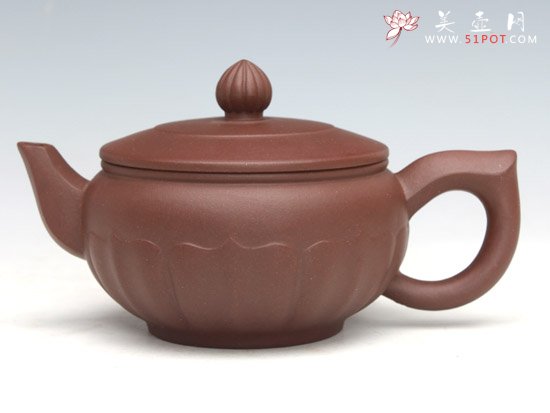 紫砂壶图片：花蕾 紫泥 - 宜兴紫砂壶网