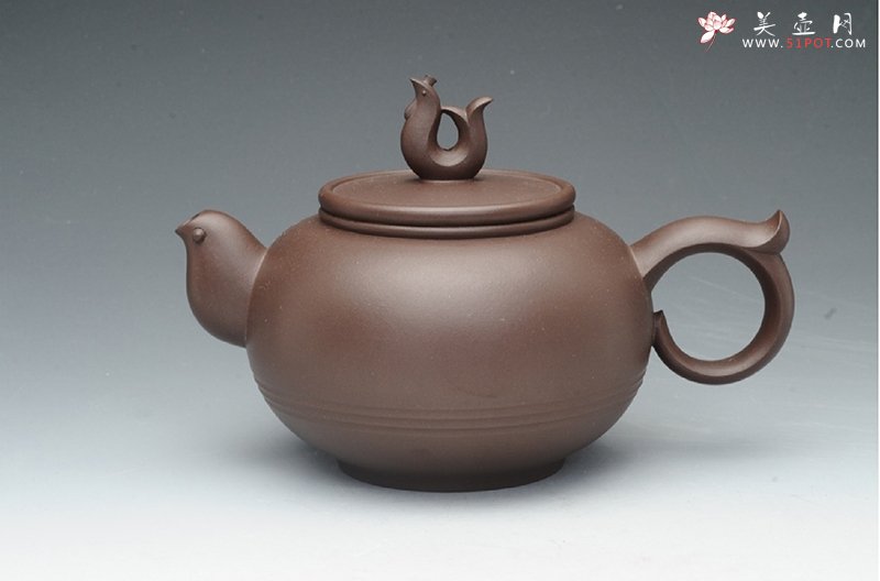 紫砂壶图片：丹凤朝阳壶 - 宜兴紫砂壶网