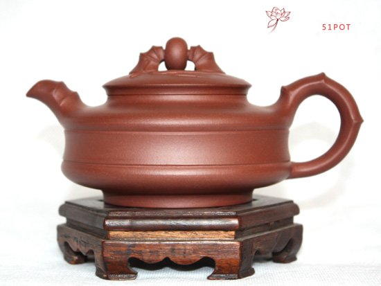 紫砂壶图片：底槽青  玉竹壶 - 宜兴紫砂壶网