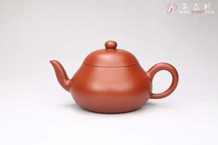 紫砂壶图片：梨形 朱泥 - 宜兴紫砂壶网