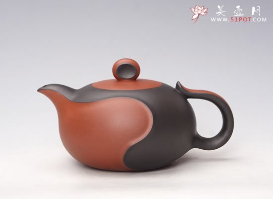 紫砂壶图片：鸳鸯太极 - 宜兴紫砂壶网