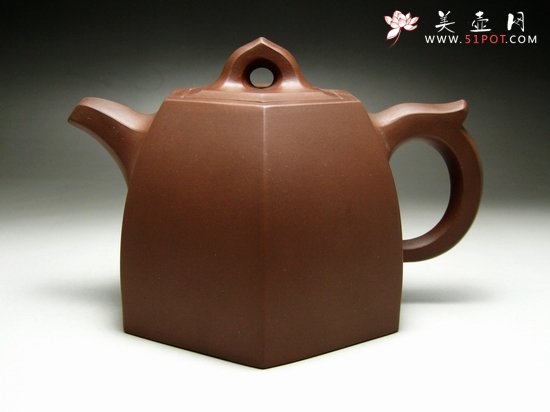 紫砂壶图片：六方棱角 - 宜兴紫砂壶网