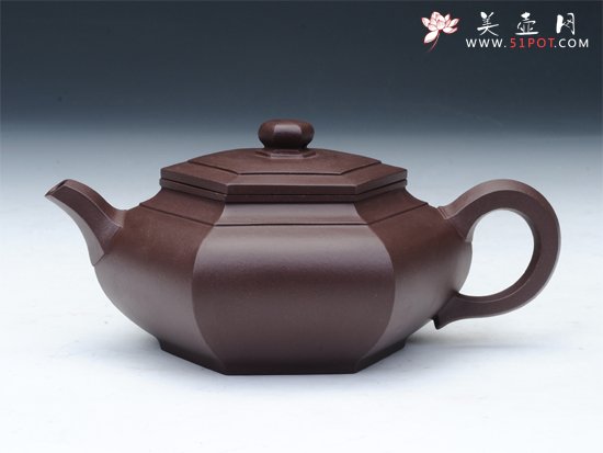 紫砂壶图片：六方 - 宜兴紫砂壶网