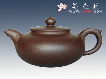 紫砂壶图片：处处如意第六届中国工艺精品展银奖 - 宜兴紫砂壶网