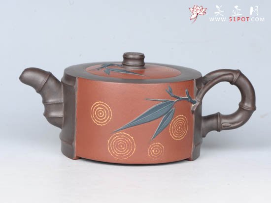 紫砂壶图片：四节竹段 - 宜兴紫砂壶网